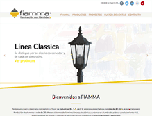 Tablet Screenshot of fiamma.com.mx